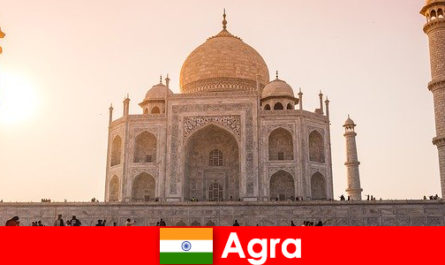 Impressionantes complexos de palácio em Agra Índia é uma dica de viagem para turistas