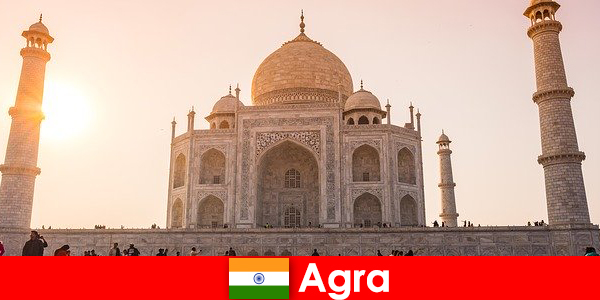 Impressionantes complexos de palácio em Agra Índia é uma dica de viagem para turistas