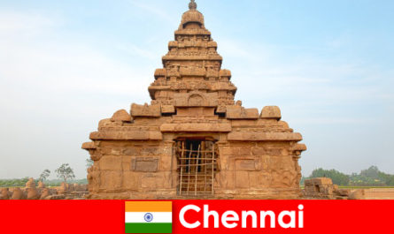 Os estrangeiros de Chennai adoram as belezas dos templos, que são Patrimônio Mundial da UNESCO