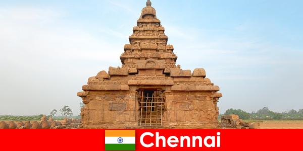Os estrangeiros de Chennai adoram as belezas dos templos, que são Patrimônio Mundial da UNESCO