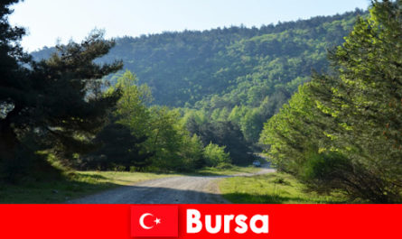 Bursa Turquia oferece excursões organizadas para turistas que fazem caminhadas na bela natureza