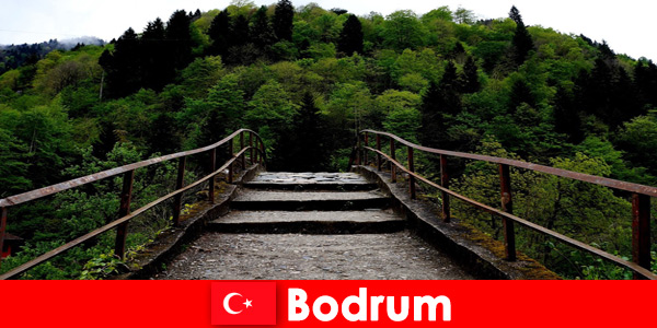 Temperatura amena é a melhor época para caminhadas para turistas em Bodrum, Turquia