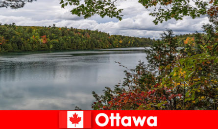 Acampar ao ar livre para turistas é possível em Ottawa Canadá