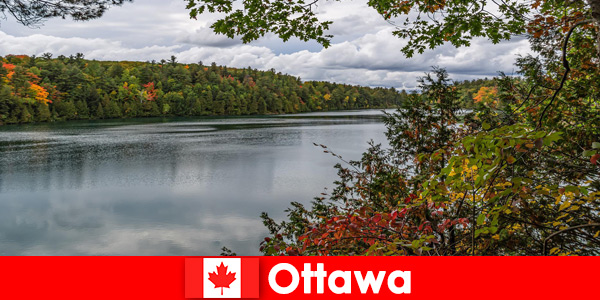 Acampar ao ar livre para turistas é possível em Ottawa Canadá