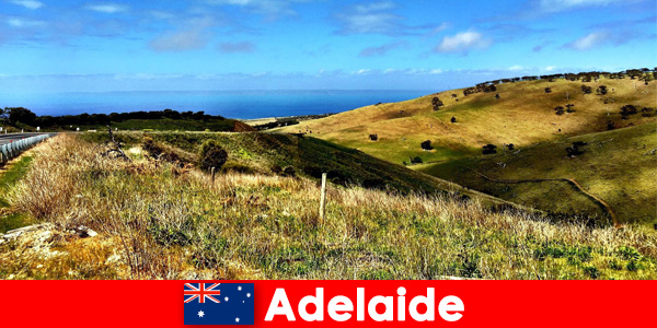 Viagens de longa distância para turistas em Adelaide Austrália no maravilhoso mundo natural