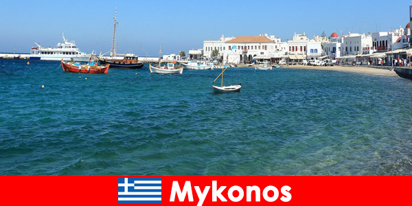 Para turistas preços baratos e bom serviço em hotéis na bela Mykonos Grécia