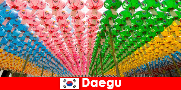 Destino de viagem com a família para Daegu Coreia do Sul Experimente a diversidade