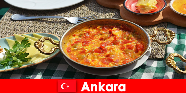 Ankara Turquia oferece especialidades culinárias da cozinha local