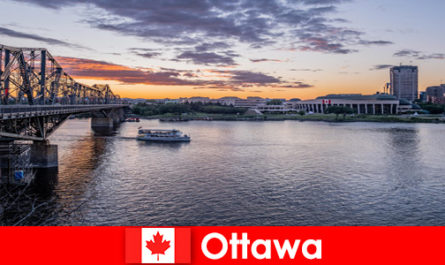 Ônibus de turismo por Ottawa no Canadá com guia bilíngue sempre uma experiência